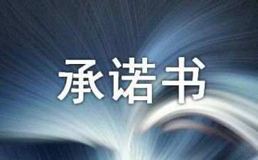 工作承诺书模板7篇