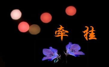 牵挂中学生作文5篇