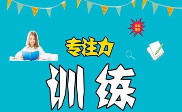 论专注力作文6篇